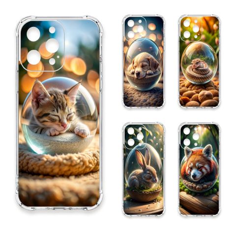 TRON iPhone 17 Pro 水晶球裡的動物們1 四角防摔 軟殼 手機殼