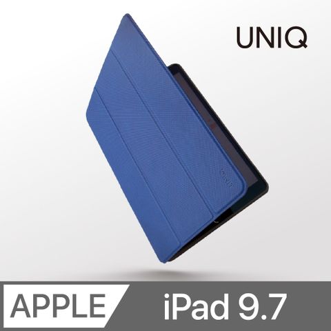 UNIQ Rigor 輕薄三折可立式 帶筆槽平板皮套(iPad 9.7吋2018適用)