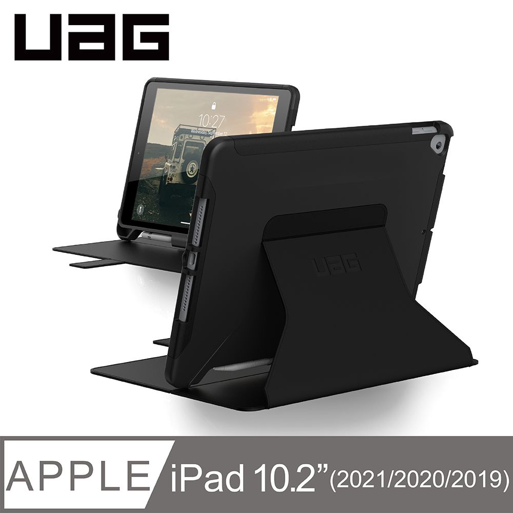 UAG  iPad 10.2吋耐衝擊極簡保護殼-黑