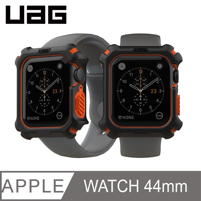 UAG  Apple Watch 44mm 耐衝擊保護殼-黑/橘