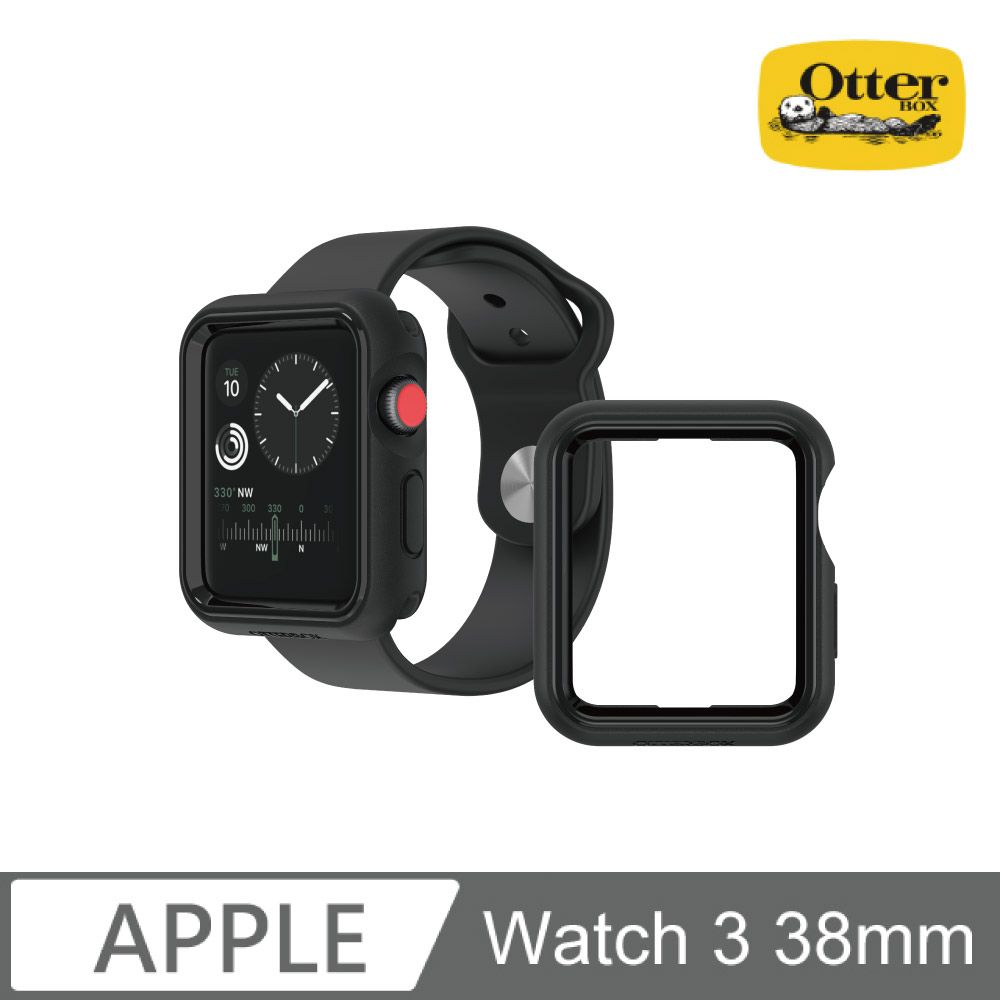 OB Apple Watch 3 38mm EXO Edge 保護殼-黑- PChome 24h購物