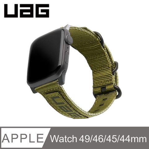 UAG Apple Watch 42/44/45/46/49mm Nato尼龍錶帶-綠