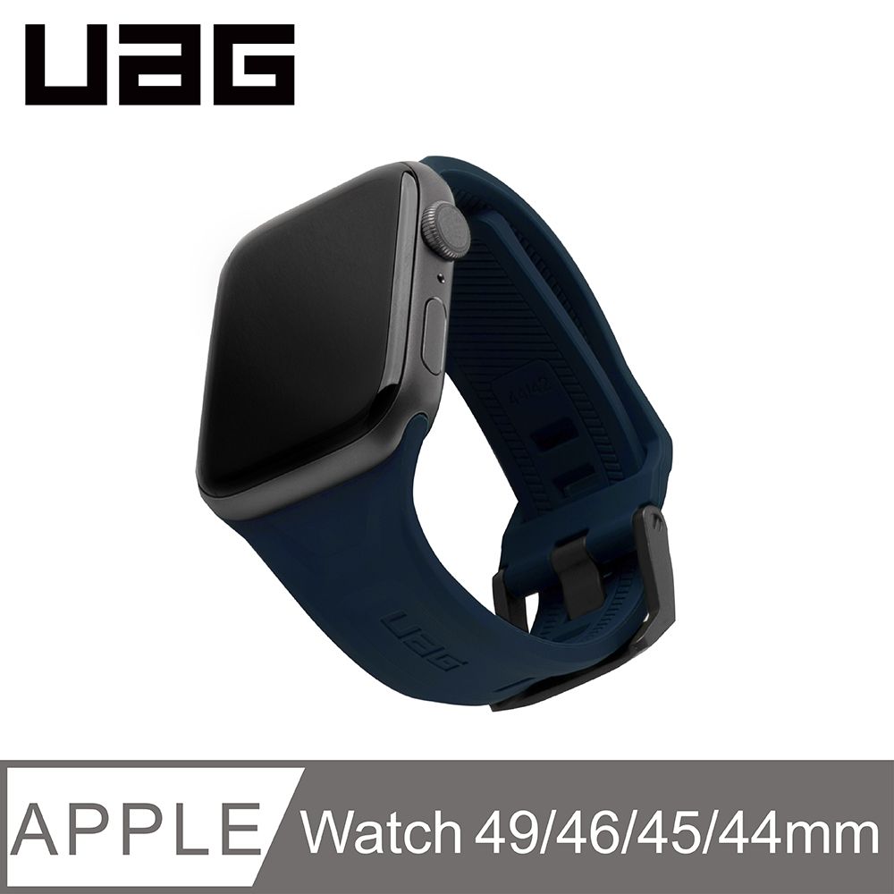 UAG Apple Watch 42/44/45/46/49mm 潮流矽膠錶帶-藍