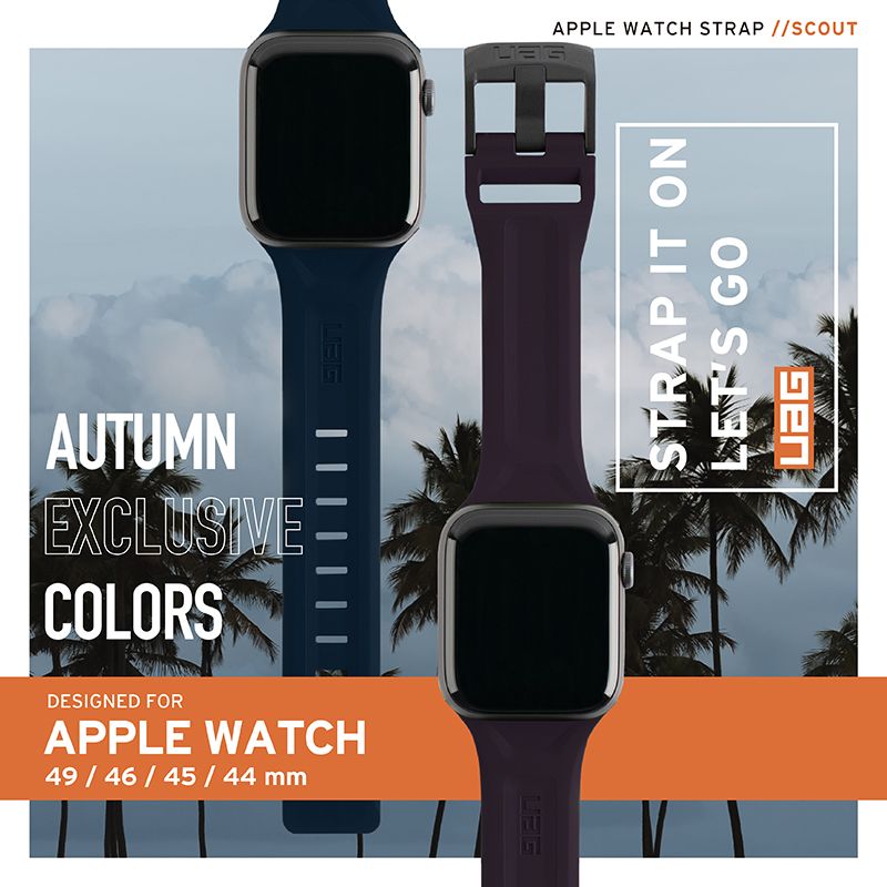 APPLE WATCH STRAP //SCOUTSTRAP IT ONLETS GOAUTUMNEXCLUSIVECOLORSDESIGNED FORAPPLE WATCH49/46/45 / 44 mm