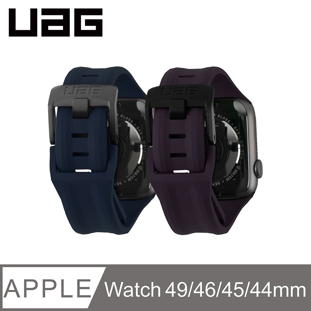 UAG Apple Watch 42/44/45/46/49mm 潮流矽膠錶帶-藍