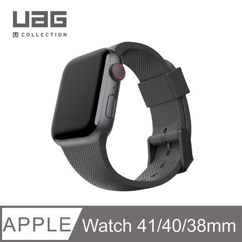 UAG [U] Apple Watch 38/40/41mm 舒適矽膠錶帶-黑