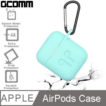 GCOMM Apple AirPods 藍芽耳機增厚保護套 薄荷綠