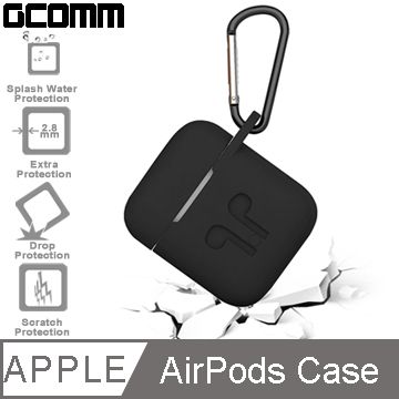 GCOMM Apple AirPods 藍芽耳機增厚保護套 紳士黑