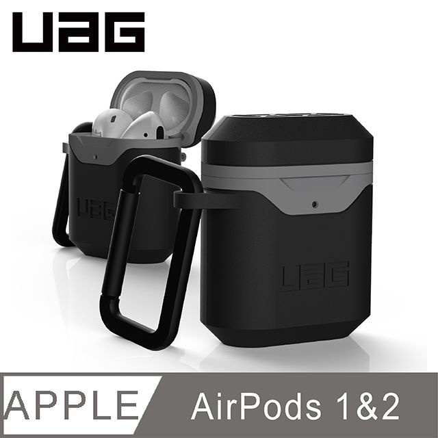 UAG  AirPods 耐衝擊硬式保護殼V2-黑灰