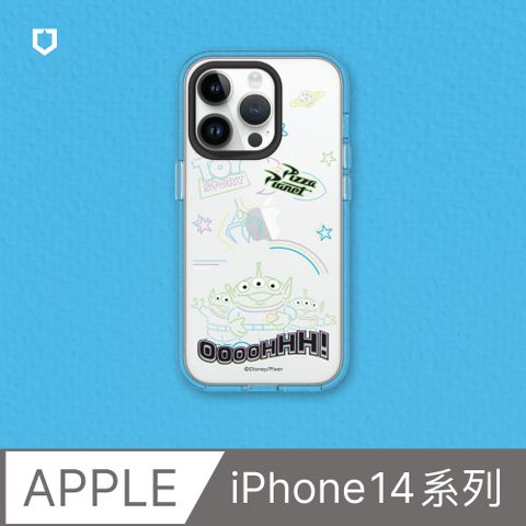 【犀牛盾】iPhone 14系列Clear透明防摔手機殼∣玩具總動員系列-Oooohhh 霓虹世界