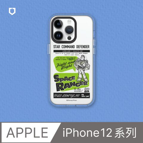 【犀牛盾】iPhone 12系列Clear透明防摔手機殼∣玩具總動員系列-巴斯光年-美式風格