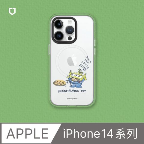 RHINOSHIELD 犀牛盾 iPhone 14系列Clear(MagSafe 兼容)透明防摔手機殼玩具總動員系列-三眼怪披薩玩具