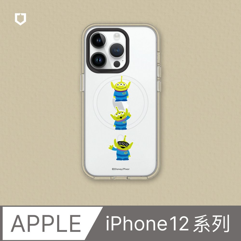 RHINOSHIELD 犀牛盾 iPhone 12系列Clear(MagSafe 兼容)透明防摔手機殼玩具總動員系列-三眼怪怪怪