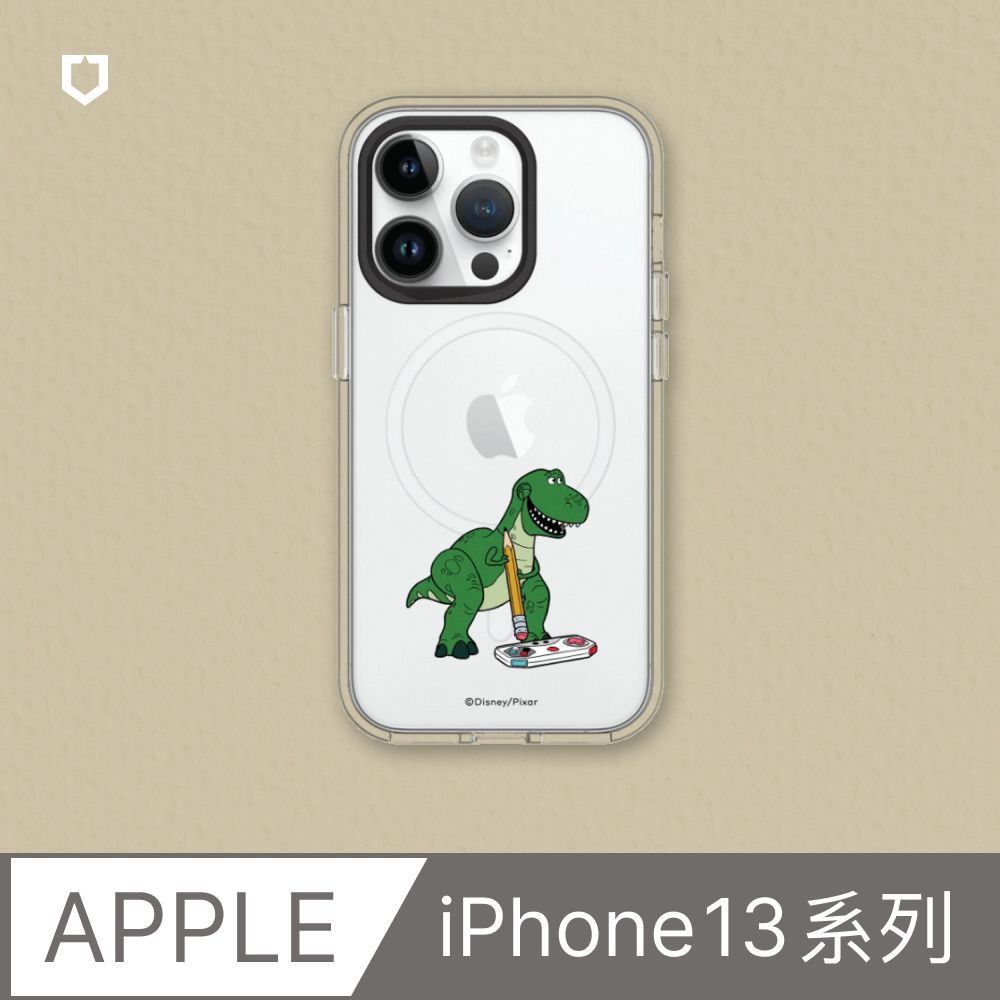 RHINOSHIELD 犀牛盾 iPhone 13系列Clear(MagSafe 兼容)透明防摔手機殼玩具總動員系列-抱抱龍打電玩