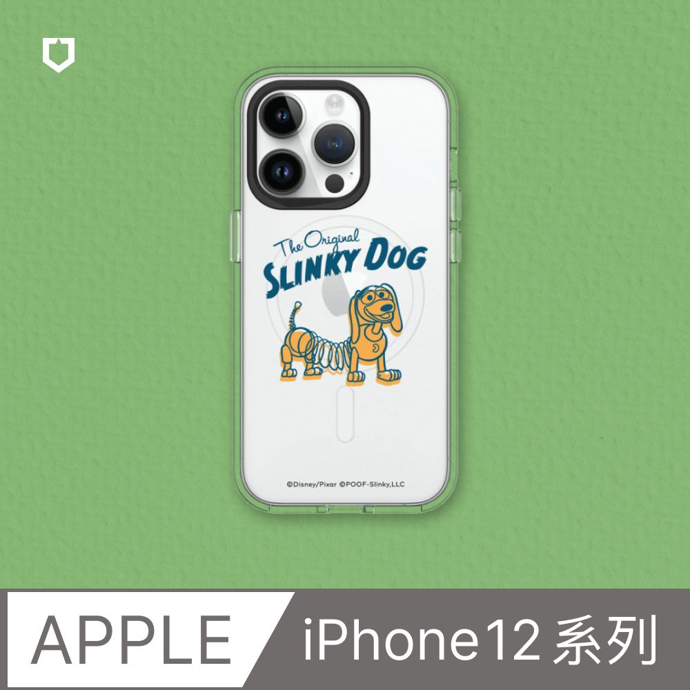 RHINOSHIELD 犀牛盾 iPhone 12系列Clear(MagSafe 兼容)透明防摔手機殼玩具總動員系列-著色的彈簧狗