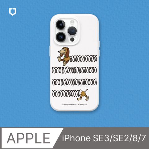 【犀牛盾】iPhone SE3/SE2/8/7SolidSuit防摔背蓋手機殼∣玩具總動員系列-彈簧狗(多色可選)