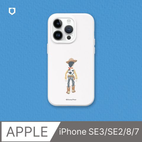 【犀牛盾】iPhone SE3/SE2/8/7SolidSuit防摔背蓋手機殼∣玩具總動員系列-Bye 胡迪(多色可選)