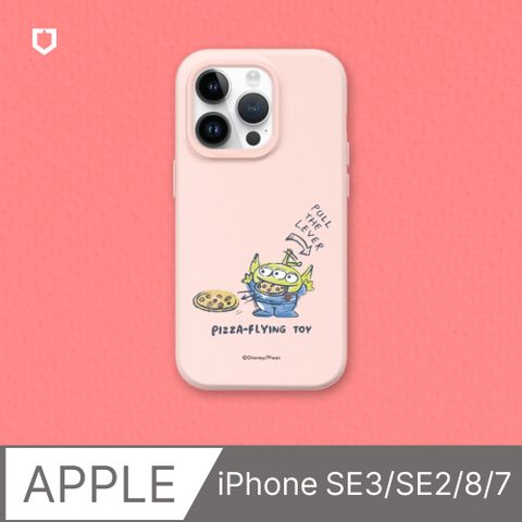 【犀牛盾】iPhone SE3/SE2/8/7SolidSuit防摔背蓋手機殼∣玩具總動員系列-三眼怪披薩玩具(多色可選)