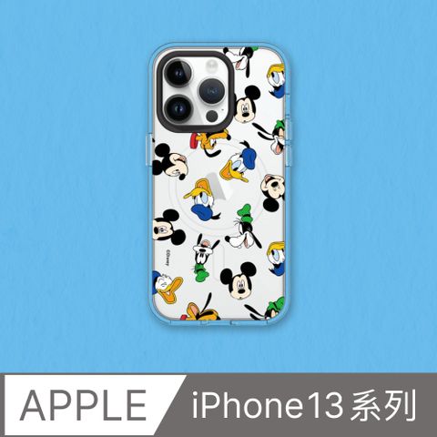 RHINOSHIELD 犀牛盾 iPhone 13系列Clear(MagSafe兼容)透明防摔手機殼迪士尼-米奇系列-Sticker-米奇與他的朋友