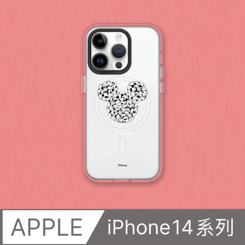 RHINOSHIELD 犀牛盾 iPhone 14系列Clear(MagSafe 兼容)透明防摔手機殼迪士尼-米奇系列-黑標款-米奇與白手套