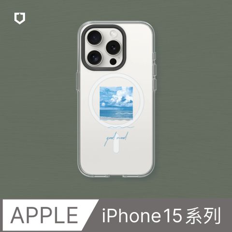 【犀牛盾】iPhone 15系列Clear(MagSafe兼容)透明防摔手機殼∣獨家設計-好心情