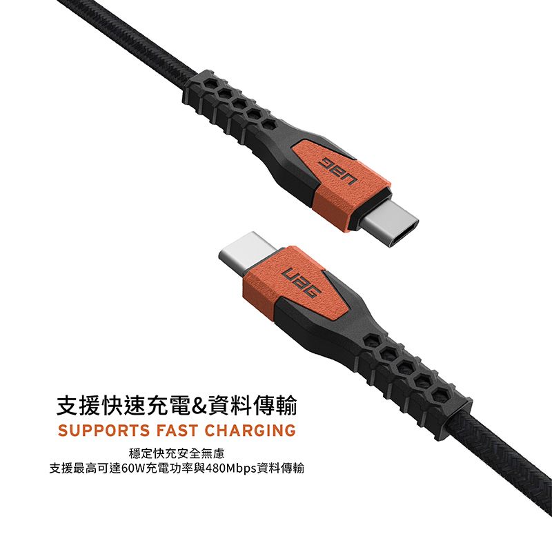 支援快速充電&資料傳輸SUPPORTS FAST CHARGING穩定快充安全無慮支援最高可達60W充電功率與480Mbps資料傳輸