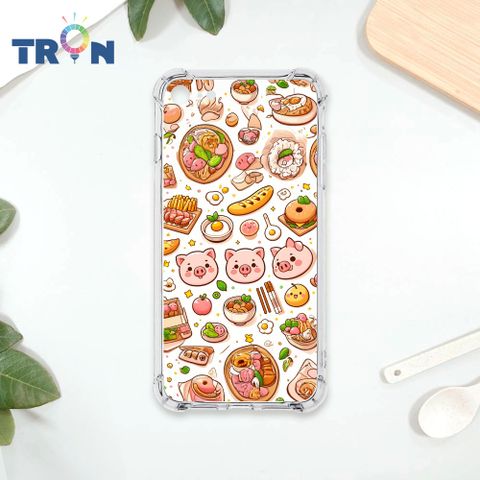 TRON IPhone 7/8/SE2 小豬與食物系列 四角防摔殼 手機殼