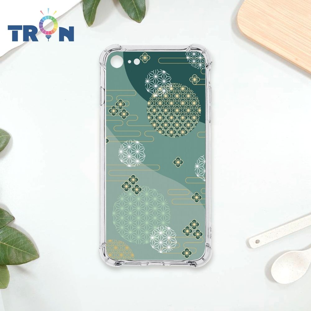  TRON IPhone 7/8/SE2 日系和風圓點散花系列 四角防摔殼 手機殼