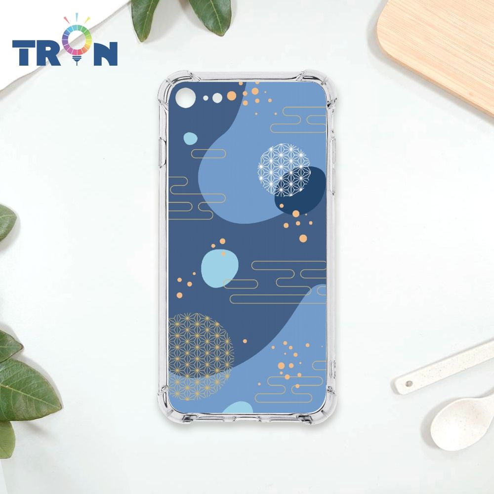  TRON IPhone 7/8/SE2 日系和風圓點流雲系列 四角防摔殼 手機殼