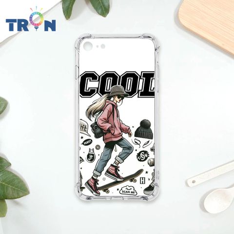 TRON IPhone 7/8/SE2 雜誌風潮流女孩 四角防摔殼 手機殼