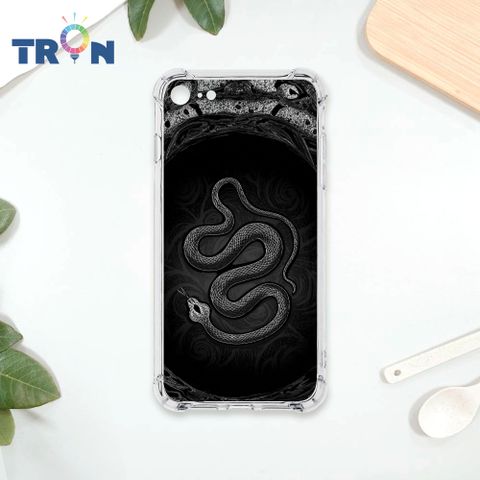 TRON IPhone 7/8/SE2 黑白蛇圖騰 四角防摔殼 手機殼