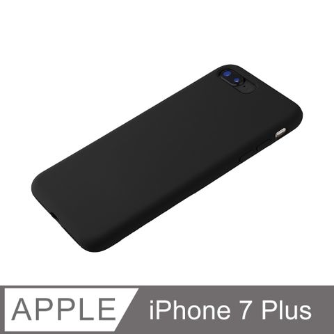 【經典液態殼 I 城市系列】iPhone 7 Plus 手機殼 i7 Plus 保護殼 矽膠殼 軟殼 (黑)