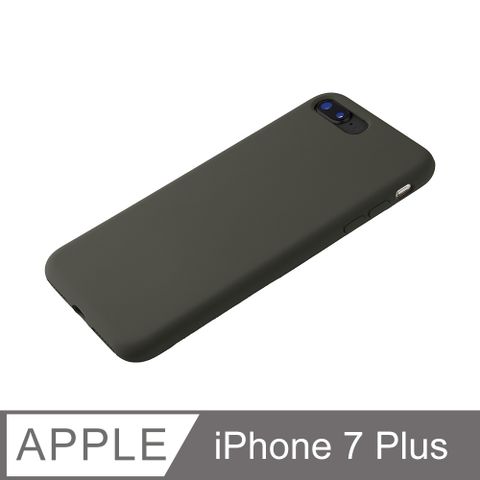 【經典液態殼l城市系列】iPhone 7 Plus 手機殼 i7 Plus 保護殼 矽膠殼 軟殼 (深橄欖)