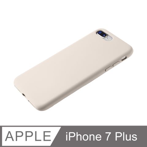 【經典液態殼l莊園系列】iPhone 7 Plus 手機殼 i7 Plus 保護殼 矽膠殼 軟殼 (古董白)