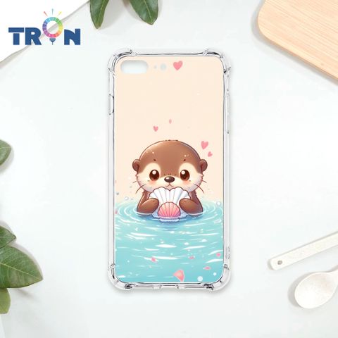 TRON IPhone 7 8 PLUS 一隻可愛的水獺貝殼系列 四角防摔殼 手機殼