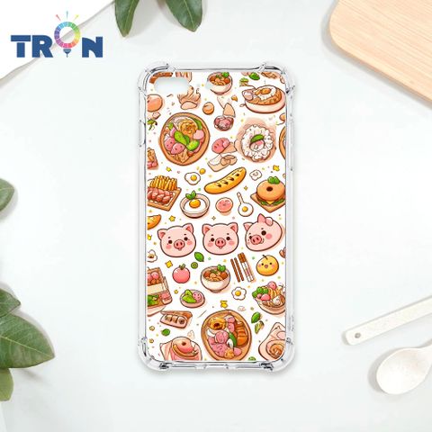 TRON IPhone 7/8 PLUS 小豬與食物系列 四角防摔殼 手機殼