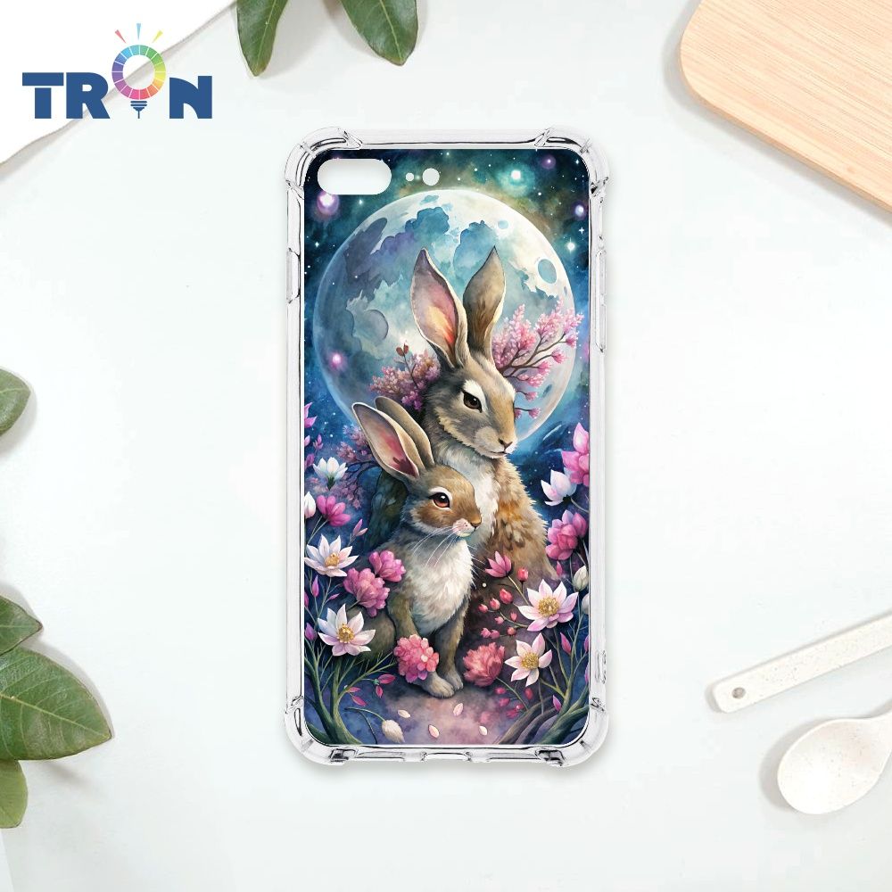  TRON IPhone 7/8 PLUS 月球上的兔子 四角防摔殼 手機殼