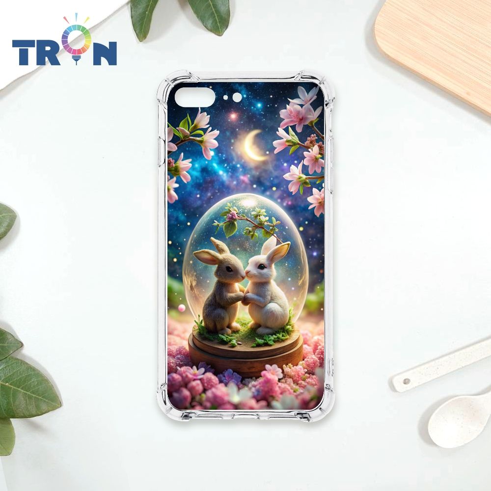  TRON IPhone 7/8 PLUS 月球上的兔子 四角防摔殼 手機殼