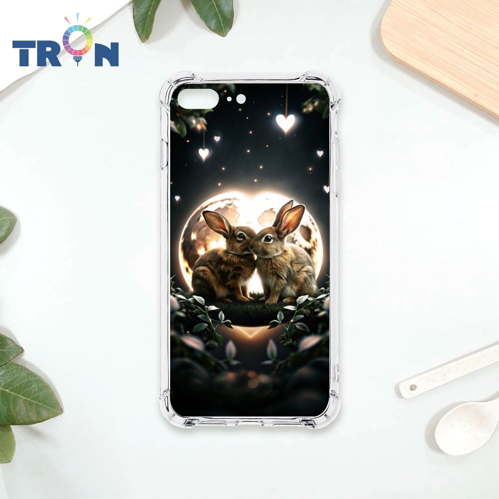  TRON IPhone 7/8 PLUS 月球上的兔子 四角防摔殼 手機殼