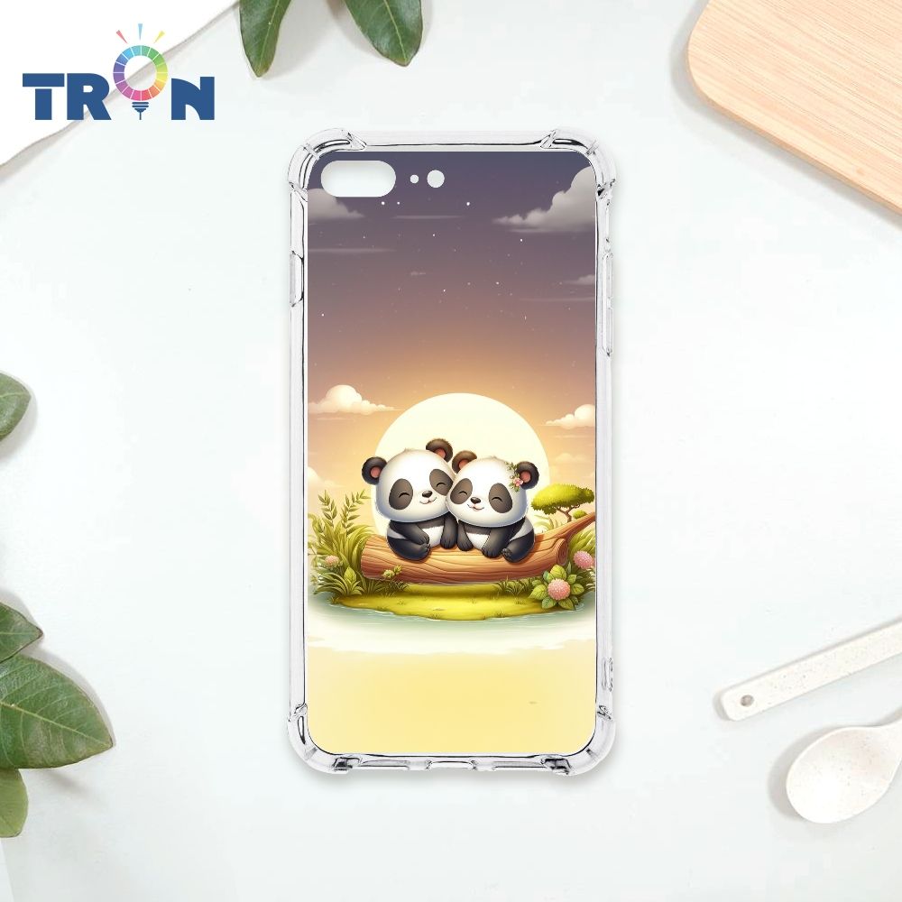  TRON IPhone 7/8 PLUS 可愛萌熊貓 四角防摔殼 手機殼