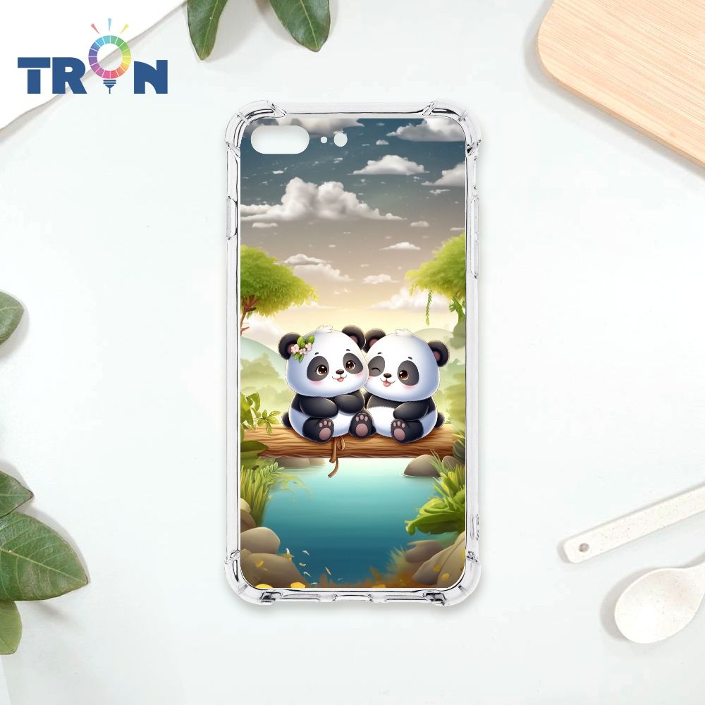  TRON IPhone 7/8 PLUS 可愛萌熊貓 四角防摔殼 手機殼