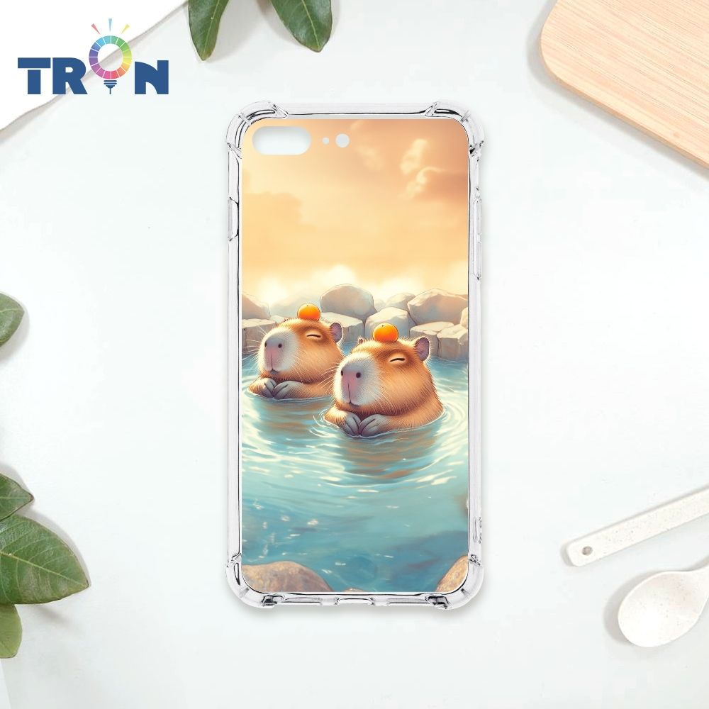  TRON IPhone 7/8 PLUS 溫泉水豚系列 四角防摔殼 手機殼