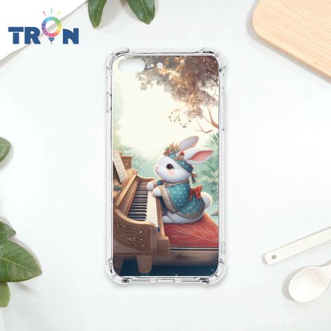 TRON IPhone 7/8 PLUS 彈鋼琴的古風兔子 四角防摔殼 手機殼