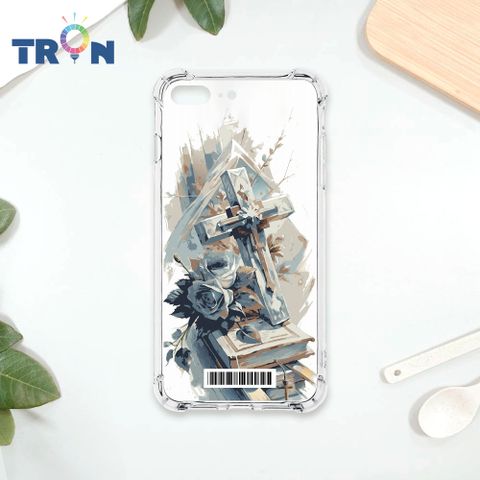 TRON IPhone 7/8 PLUS 十字架水彩  載具 四角防摔殼 手機殼