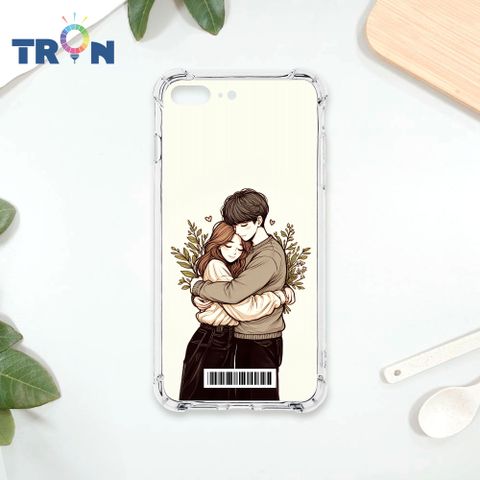 TRON IPhone 7/8 PLUS 情侶深情擁抱彩色背景系列  載具 四角防摔殼 手機殼