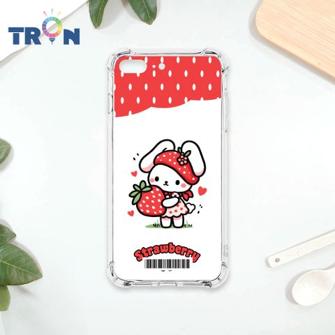 TRON IPhone 7/8 PLUS 紅粉草莓兔  載具 四角防摔殼 手機殼