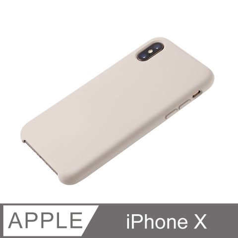 【經典液態殼 I 莊園系列】iPhone X 手機殼 iX 保護殼 矽膠殼 軟殼 (岩石灰)