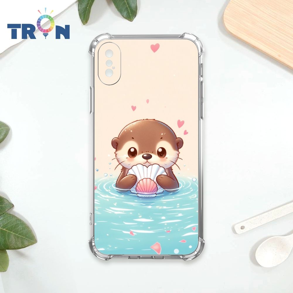  TRON IPhone X/XS 一隻可愛的水獺系列 四角防摔殼 手機殼