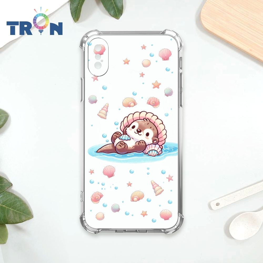  TRON IPhone X/XS 一隻可愛的水獺系列 四角防摔殼 手機殼