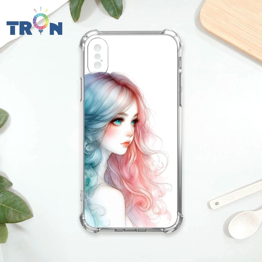  TRON IPhone X/XS 不愛笑的女孩 四角防摔殼 手機殼